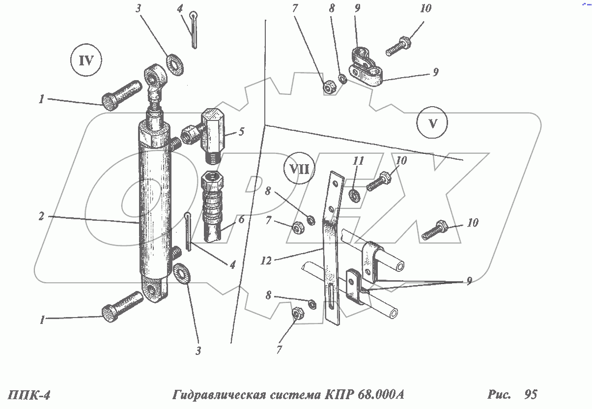 Гидравлическая система КПР 68.000А